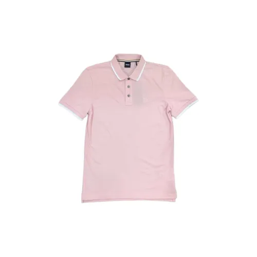 HUGO BOSS Polo Shirts Men Pink