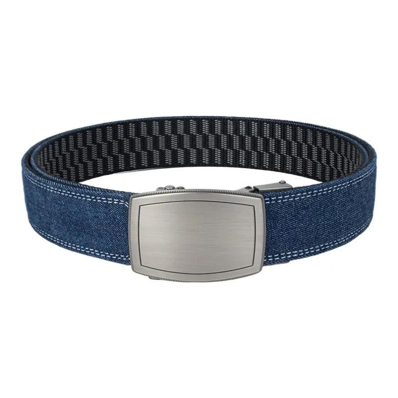 NINE NAIL Nine Section Spike Peaceful Life Buckle Denim Color Scheme Canvas Men's Belt Men's Width  3.5cm-20