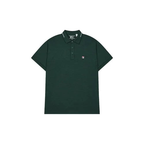 FILA Polo Shirts Men Subtle Green Heather Gray