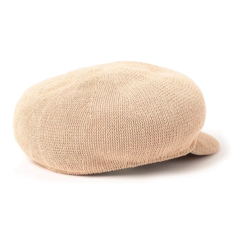 Beams Rayon, Polyester, Cotton Recycled Fiber Berets Kids' Beige-2