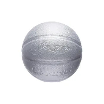 LiNing PU Basketball Silver Size 6 Training Kids'