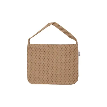 Emis Cotton One Shoulder Handbags Unisex Beige