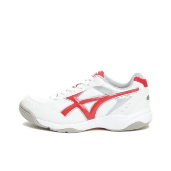 MoonStar MS 3300G Anti-Slip Wear-Resistant Low-Top Casual Shoes Unisex White Red