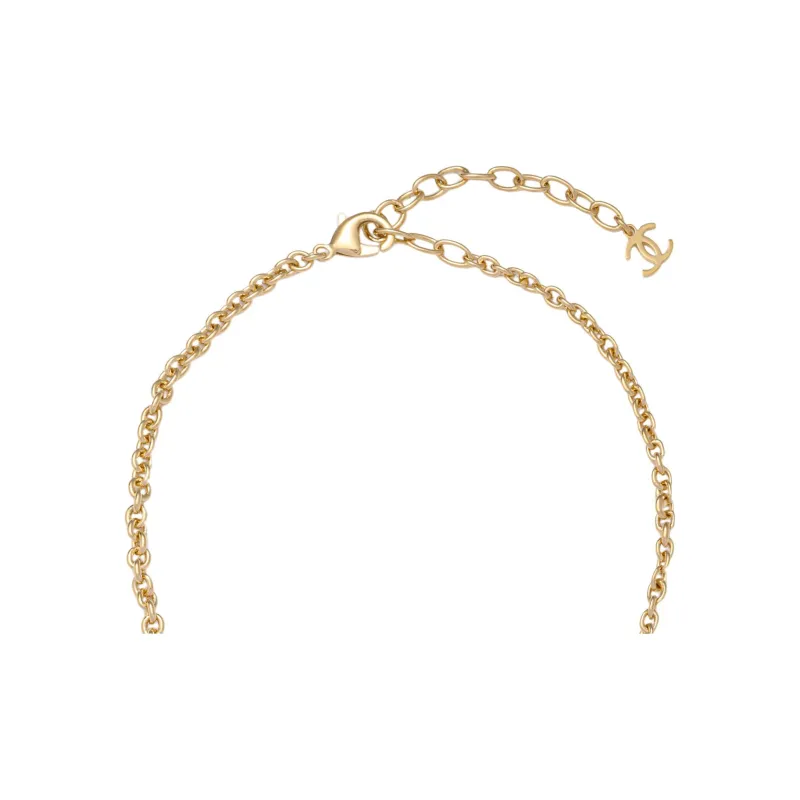 CHANEL Pearl Necklaces Women's Gold-3