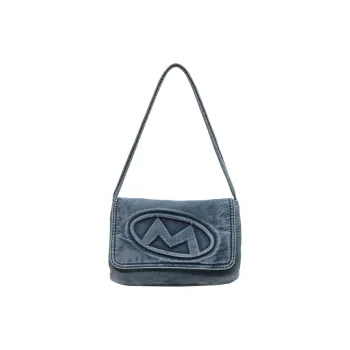 Barang Bear Denim Shoulder Bag Regular Unisex Blue/Black/Khaki