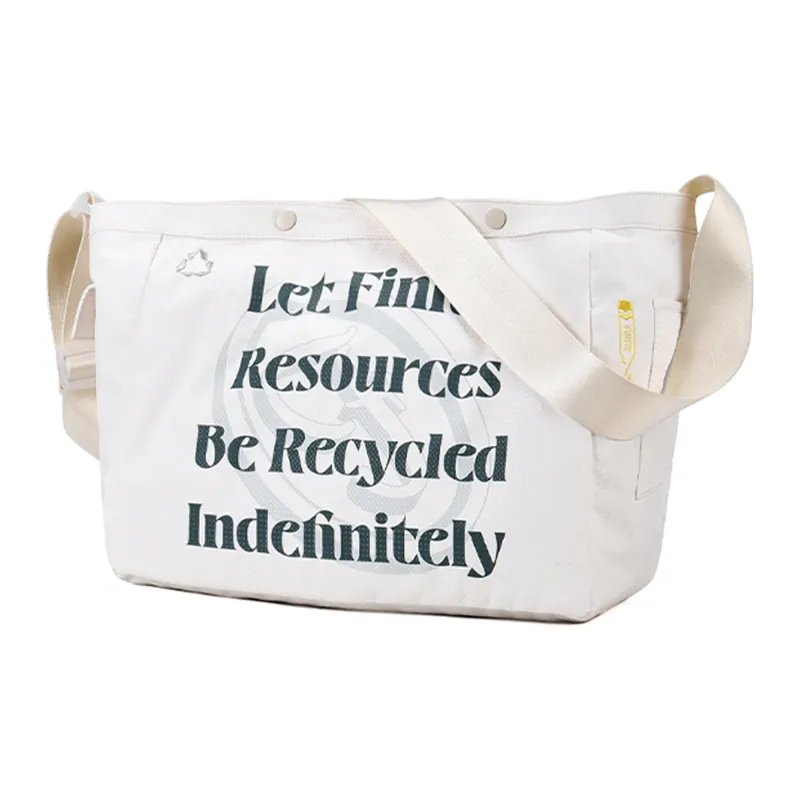 FINITE LOOP Water Repellent Fabric Recycled Material Eco Friendly Cloth Crossbody Bag Unisex Multicolor-1