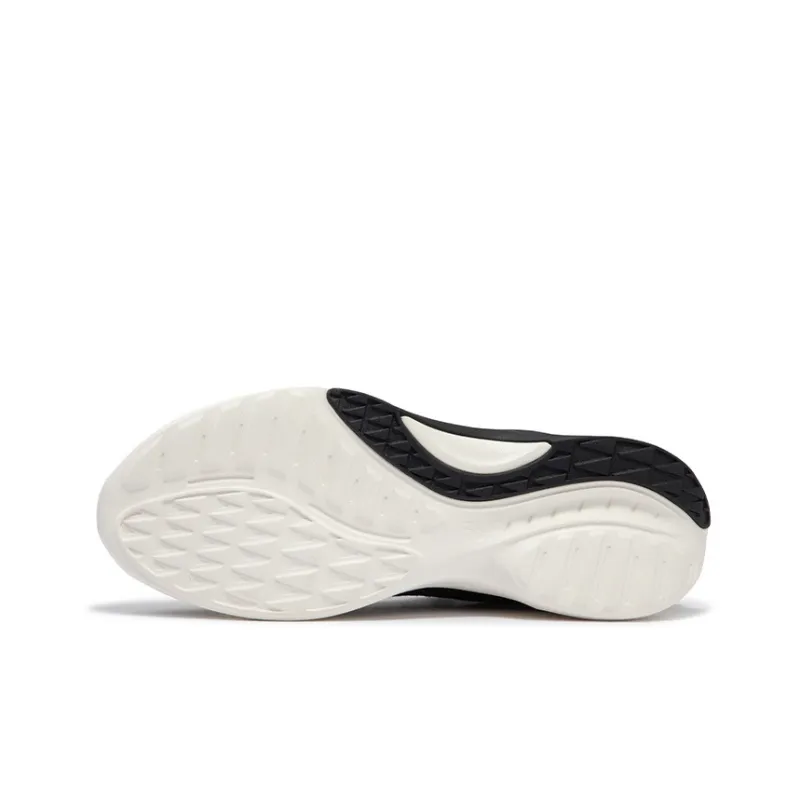 361° Sharp Teeth Slip Resistant, Abrasion Resistant, Breathable Low Top Running Shoes Women's Black White-4