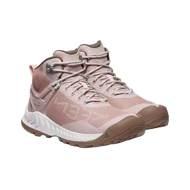 KEEN Nxis Evo WP Series Anti Slip Wear Resistant High Top Outdoor Shoes Women's Pink-3