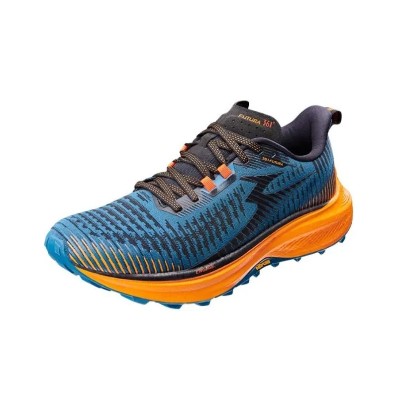 361° Cushioning Wear-Resistant Low-Top Running Shoes Men's Blue Black-1