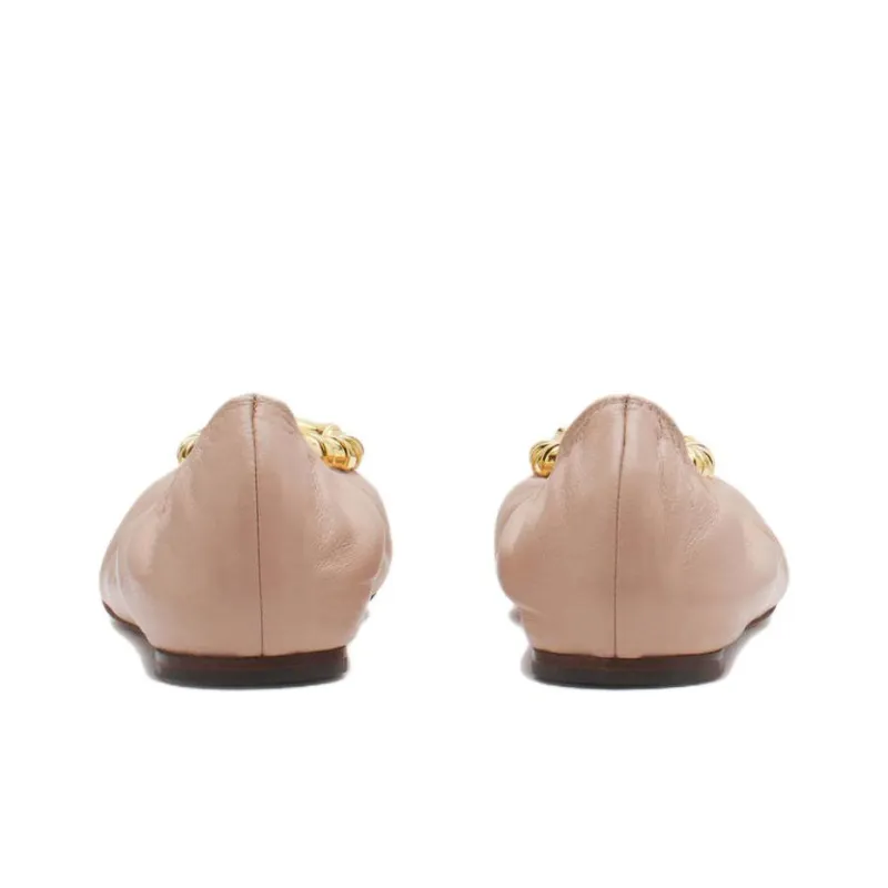 Lanvin Melodie Casual Single Shoes Women's Pink-4