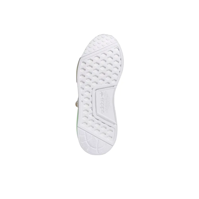 Adidas Nmd R1 Cream White Semi Green Spark Women's-4