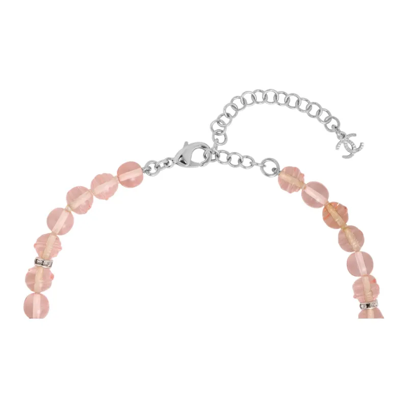 CHANEL Metal Necklaces Women's Pink-3