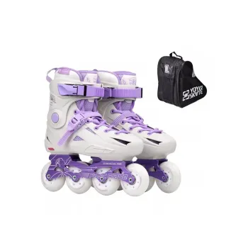 FLYING EAGLE Inline Skates Casual, Street Surfing, Commuting, Stylish Unisex Size 35 42 Purple Shoes+Shoulder Bag
