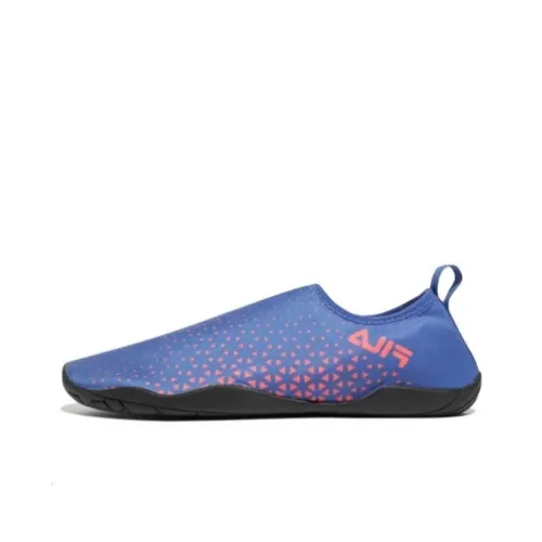 FILA Slick Slide Slick Aqua Cushioning Breathable Low Top Outdoor Shoes Unisex Blue