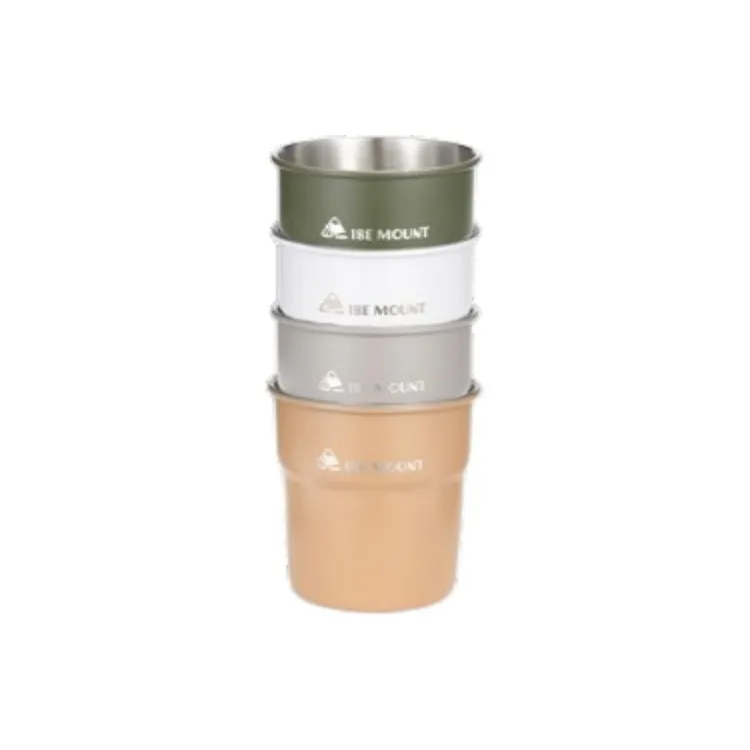 MUXING Outdoor Water Equipment Water Container 0.3L Camping 304 Stainless Steel-8