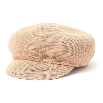 Beams Rayon, Polyester, Cotton Recycled Fiber Berets Kids' Beige