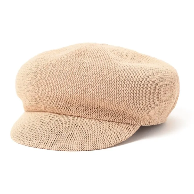 Beams Rayon, Polyester, Cotton Recycled Fiber Berets Kids' Beige-0