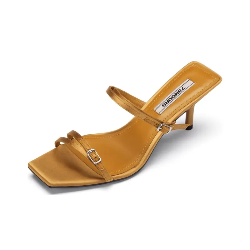 73Hours Slide Slippers Women's Black/Rose Gold/Ecru-9