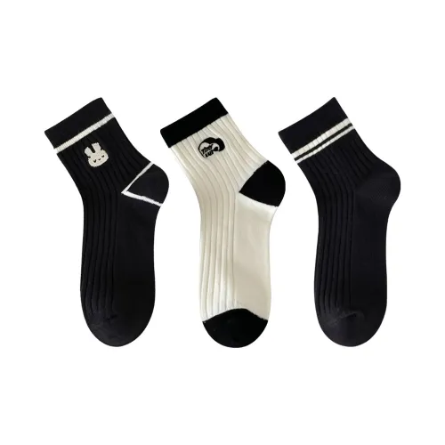 XXLLG Mid-Calf Socks Women's 3 Pack