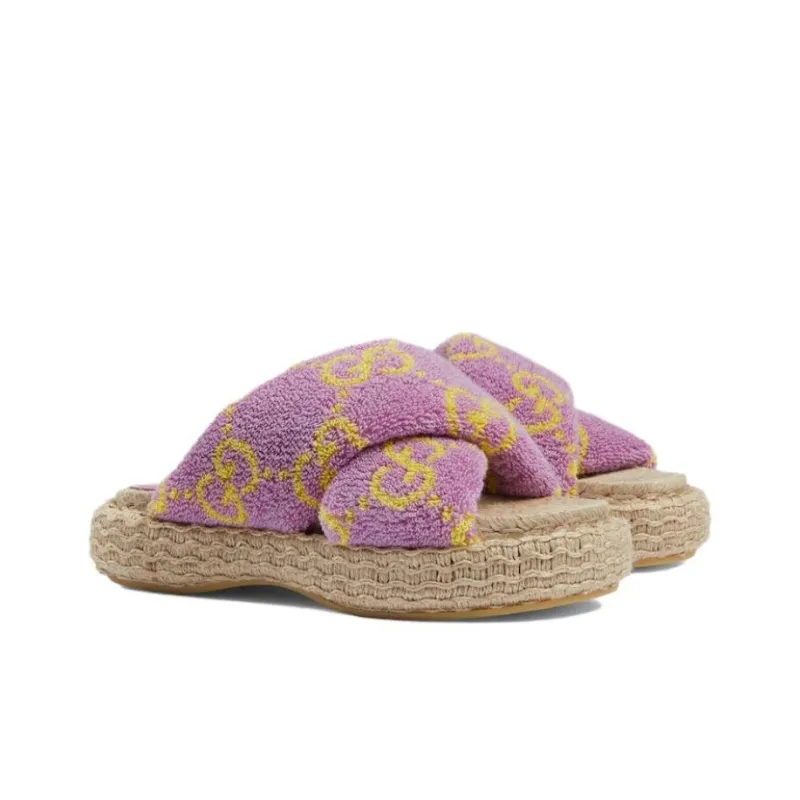 GUCCI Slide Slippers Women's Purple-2