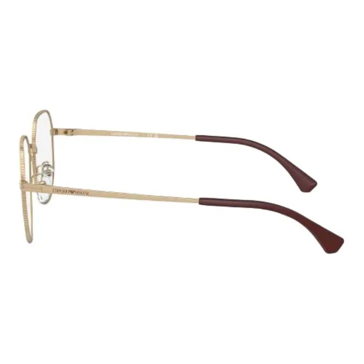 EMPORIO ARMANI Metal Square Eyeglass Frames Men's Gold-2