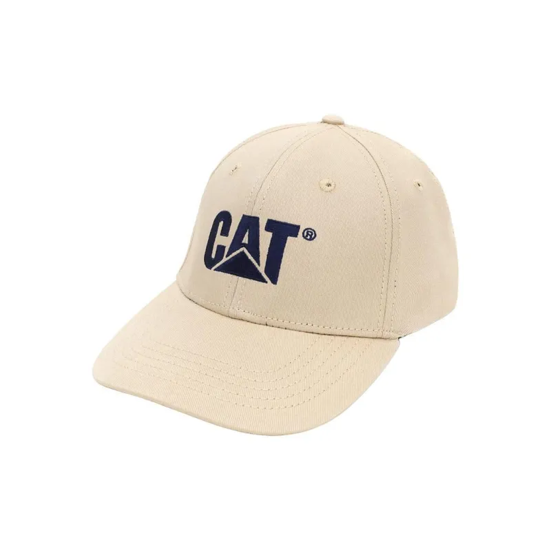 CAT Cotton Baseball Caps Unisex Khaki-0