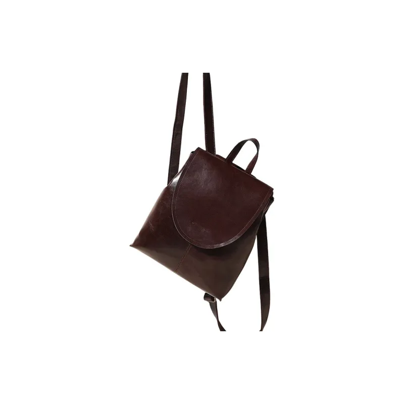 H YXIANG Cow Leather Backpack Women's Black/Red/Coffee/Brown-2
