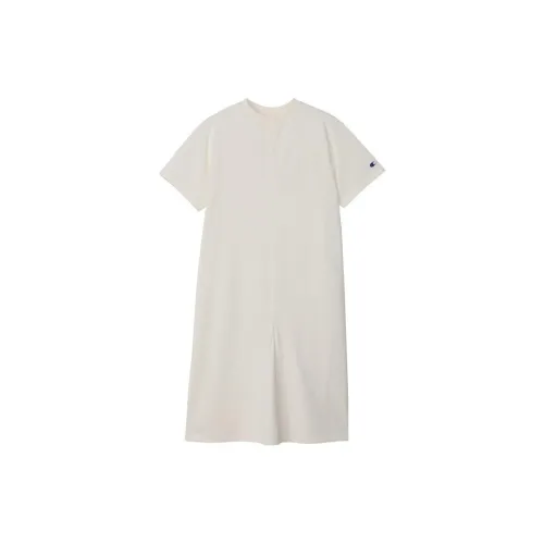 Champion SS24 Short-Sleeved Dresses Women's Ecru