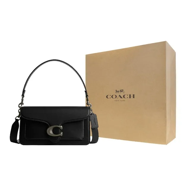COACH Tabby Cow Leather Portable Crossbody Bag Shoulder Bag Women's Black-6