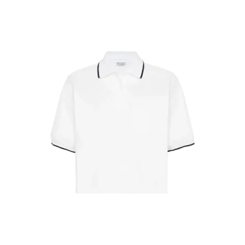 Brunello Cucinelli Polo Shirts Women's White