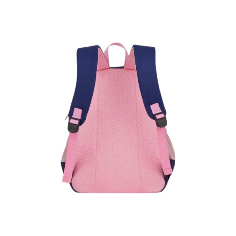 XTEP Fabric Student Bag Regular Men's Dark Blue Pink-6