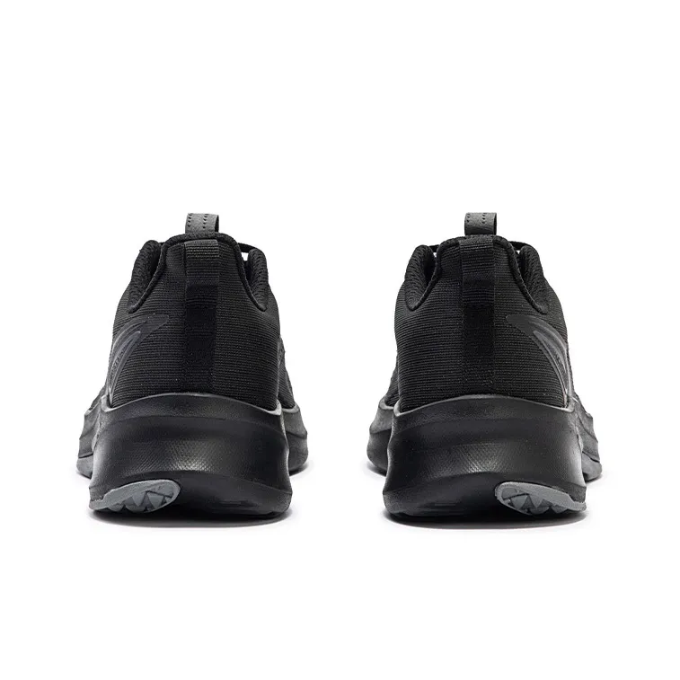 361° Sharp Teeth Slip Resistant, Abrasion Resistant, Breathable Low Top Running Shoes Women's Black Gray-3