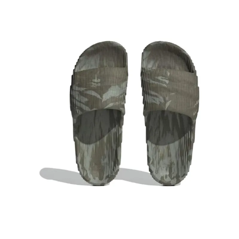 Adidas Adilette 22 Slides Olive Strata Silver Green-5