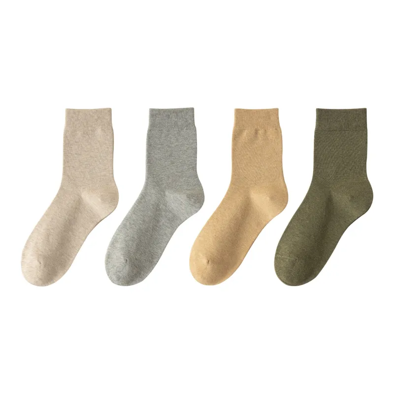 XXLLG Mid Calf Socks Men's 4 Pack-11