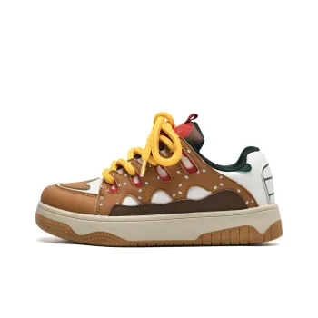 ABCIO Cushioning Coverage Balance Wear Resistant Low Top Skateboard Shoes Women's Brown