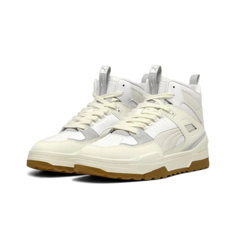 PUMA Slipstream HI XTREME Anti-Slip And Wear-Resistant Breathable Mid-Top Casual Shoes Unisex White Gray-2