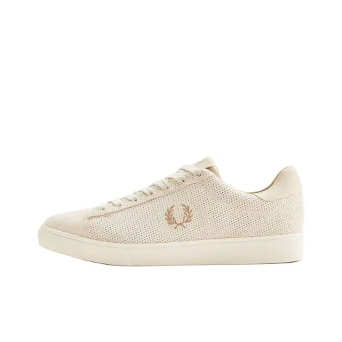 FRED PERRY Low Top Skateboard Shoes Unisex Beige