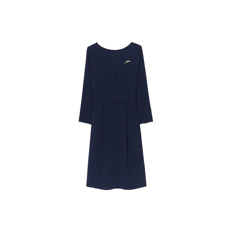 GOELIA Long Sleeved Dress Women's Dark Royal Blue-1