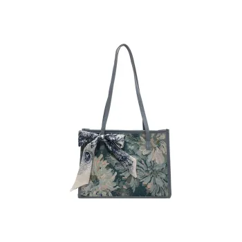 ALOENEY Shoulder Bags Blue[Includes Silk Scarf]