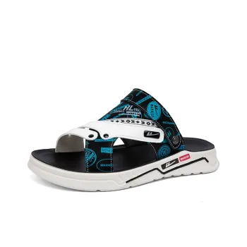 Warrior Casual Chef Shoes Beach Sandals Men's White Black Blue