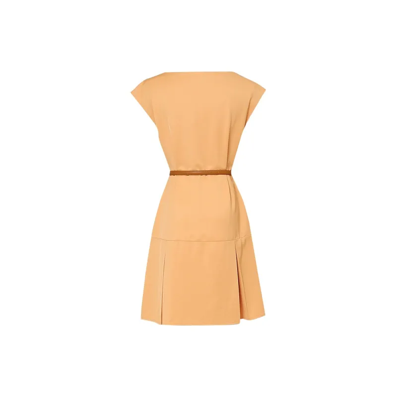 Duffy Fashion Short Sleeved Dresses Women's Pumpkin-1