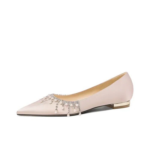 Lily Wei Women's Casual Shoes Women's Champagne Pink