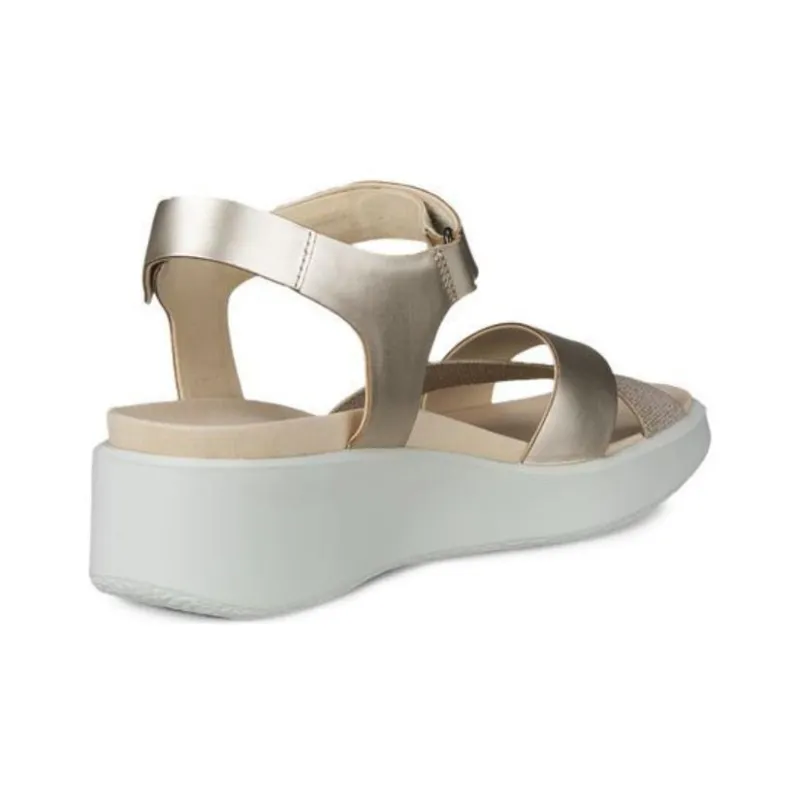 Ecco One Strap Sandals Women's Gold-2