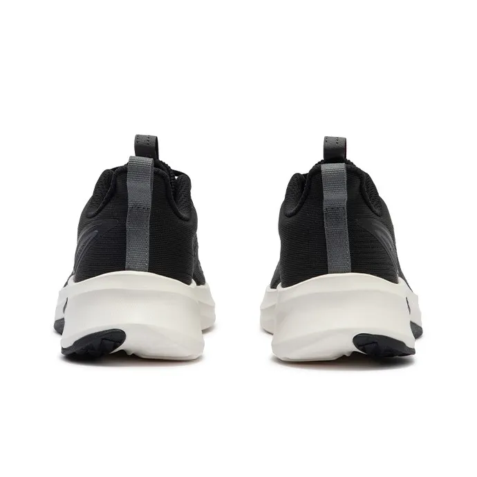 361° Sharp Teeth Slip Resistant, Abrasion Resistant, Breathable Low Top Running Shoes Women's Black White-3