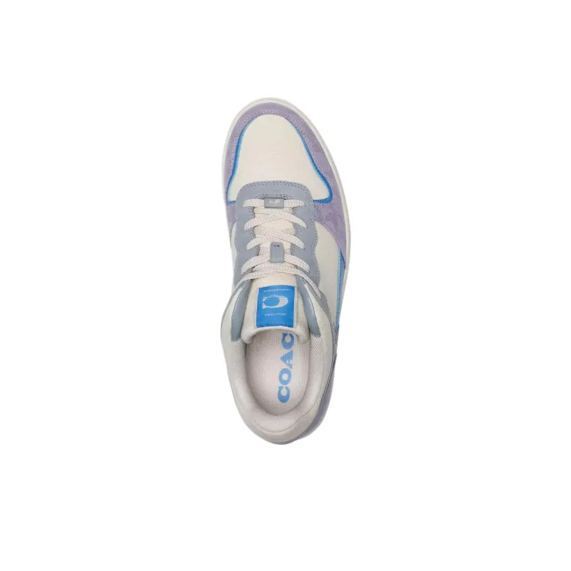 COACH C201 Low-Top Skateboard Shoes Men's White-3