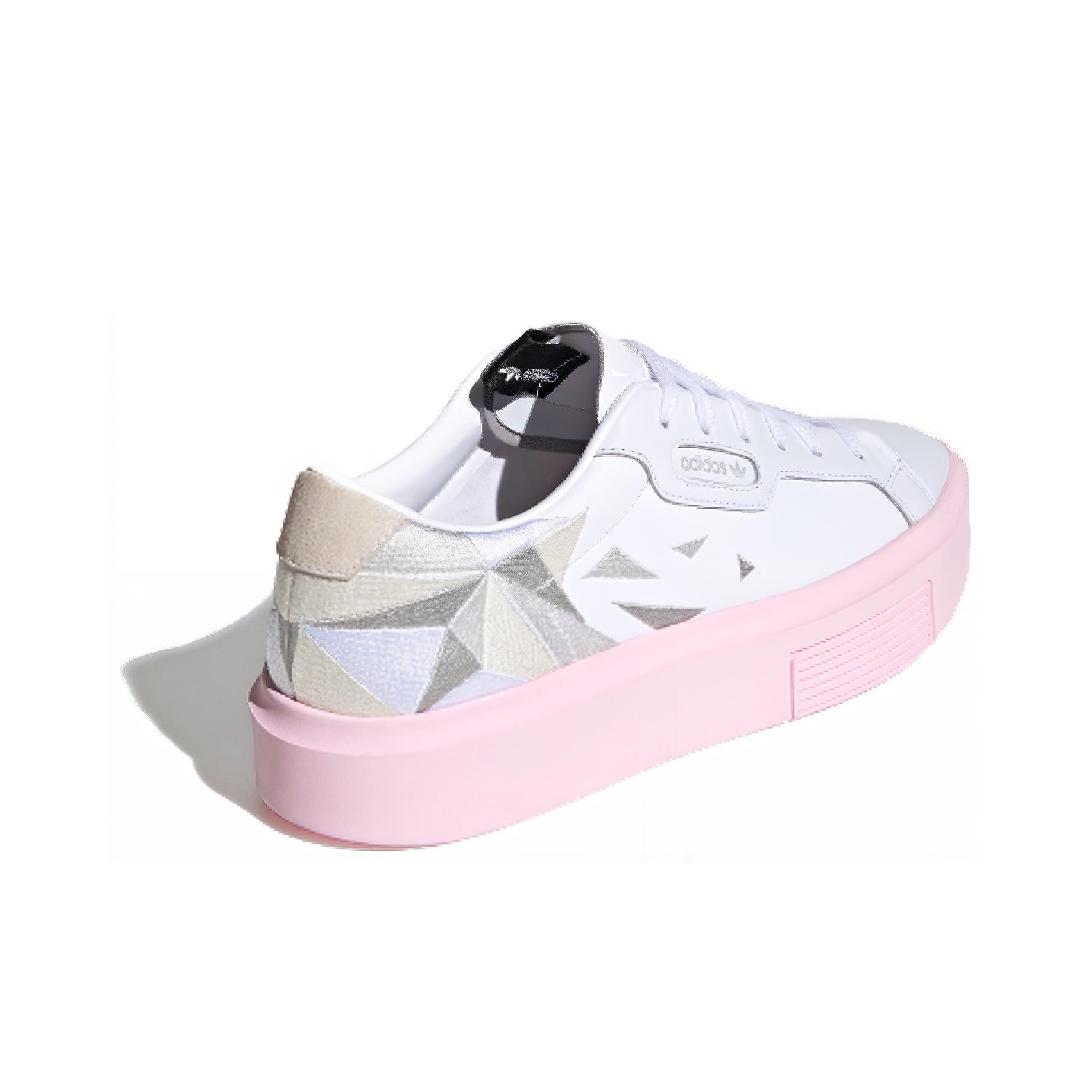 Adidas Originals Sleek Super White Clear Pink Women s US W 6.5 POIZON