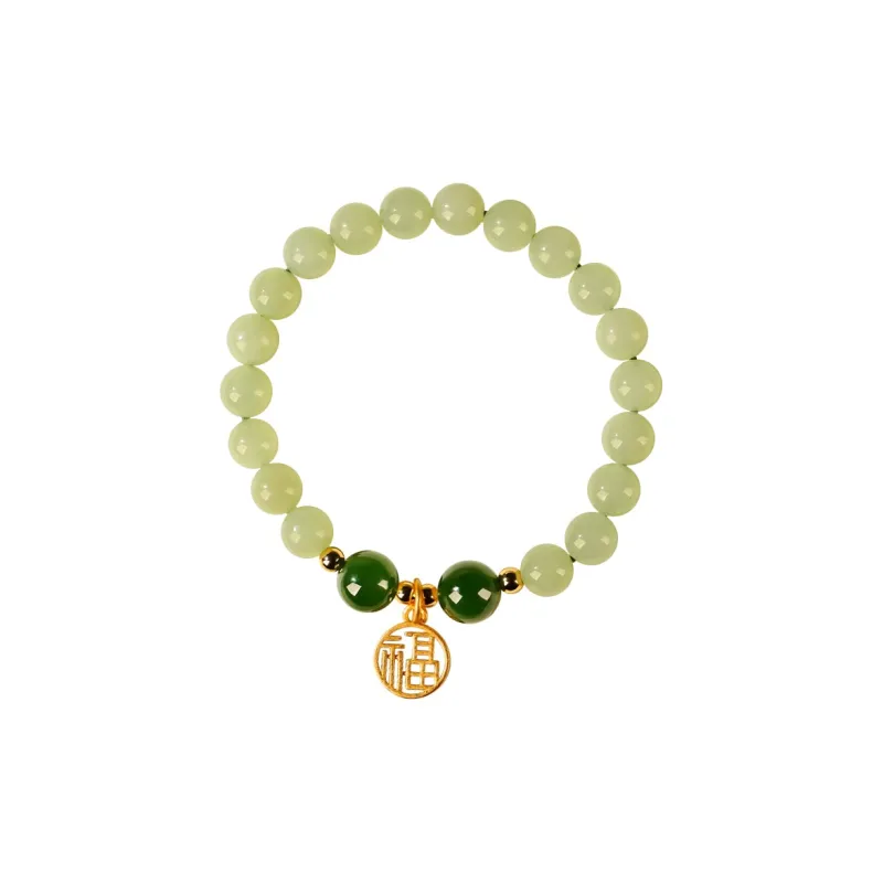 GOLDFISH ALLEY Bracelets Pale Greenish White Jade Women's-0