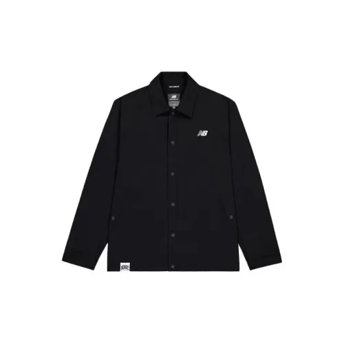 New Balance Jackets Men Black