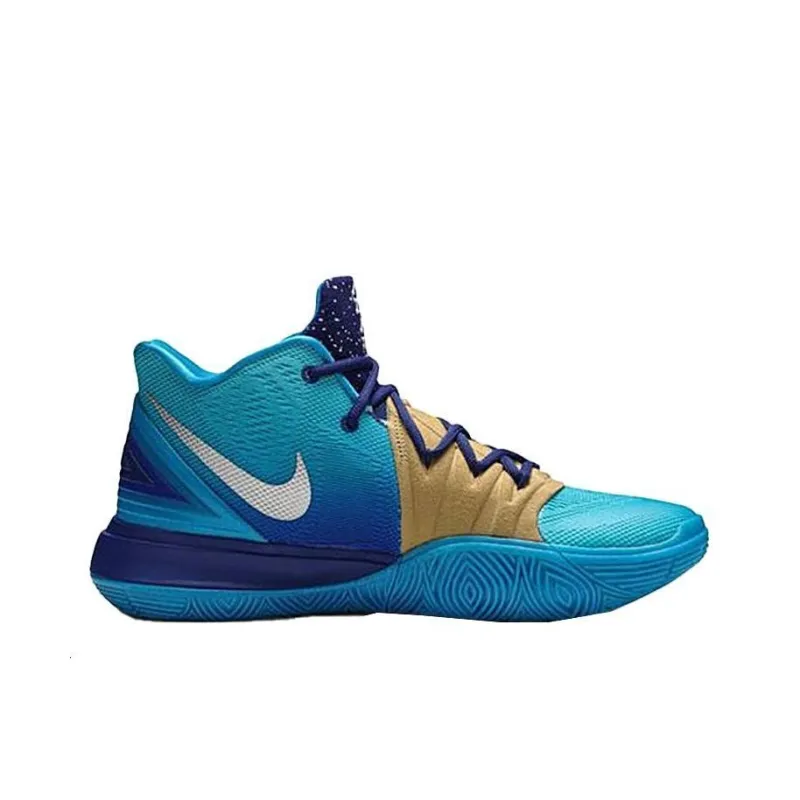 Nike Kyrie 5 Basketball Shoes Men Mid Top Blue-1