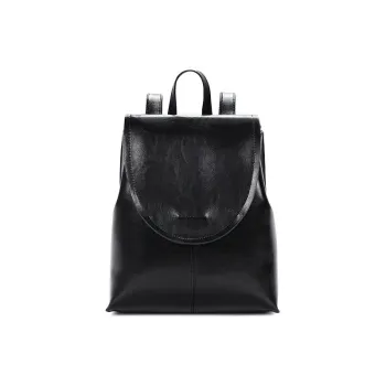 H YXIANG Cow Leather Backpack Women's Black/Red/Coffee/Brown